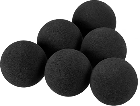 PATIKIL Golfbälle Schaumstoff 20Pack Eva Schwamm 42mm Übungsgolfbälle Golf Schaumstoff Bälle für Innentraining, Schwarz