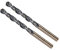 CoCud Twist Drill Bits, 6mm Cutting Edge, Titanium & Nitride Coated High Speed Steel 4341 Round Shank - (Applications: for Stainless Steel Drilling Machine), 2-Pieces