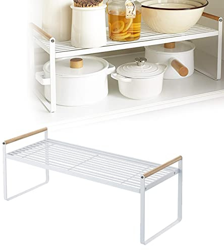 Jarshtime Aufbewahrungsregale für die Küche 40cm Gewürzregal Stehend Küchenregal für Arbeitsplatte Küchenschrank Organizer weiß