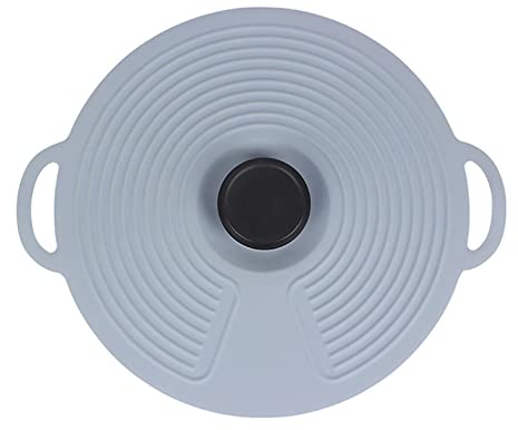 WOTEG Coperchio a ventosa in silicone, coperchi riutilizzabili per ciotole, coperchi a ventosa a prova di perdite per pentole, padelle, ciotole, tazze, pentole, piatti, coperchi in silicone per la