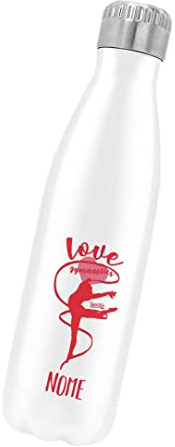 Movoo Design Bottiglia Termica Acciaio Inox 500ml Bottiglia Termica Made in Italy Ecologica Thermos 24 Ore Freddo & 12 h Caldo - Personalizzata con nome - Ginnastica Ritmica 2