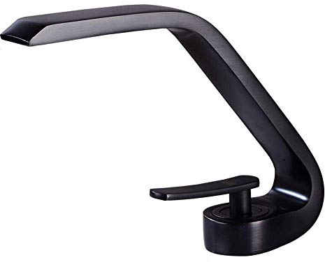 Brass Faucet Bathroom Basin Mixer Sink Faucet Tap Hot and Cold Water Tap Elegant Black Brass Finish Stand-Mounted,Kitchen Sink Taps Interesting Life