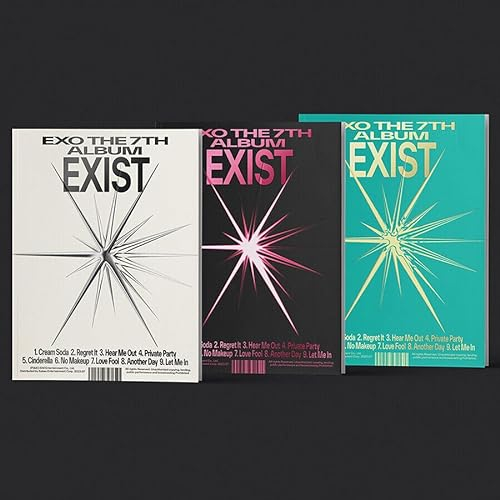 (PHOTO BOOK) EXO EXIST The 7th Album (E + X + O - 3 Ver Set.) K-POP SEALED