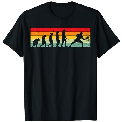 Tischtennistrainer Ping Pong Bälle Tischtennis T-Shirt - Evolution Tischtennis Design - Schwarz - Unisex-Kinder & -Erwachsene - Kurzarm - Klassisch Sportlich - S