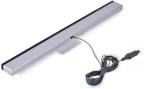 Wii Sensor Bar, Wii Barra Sensore, Ricevitore Cablato Wii, Barra Sensore per Wii, Collega Fino a 4 Maniglie per 4 Giocatori, Supporto per Console Wii