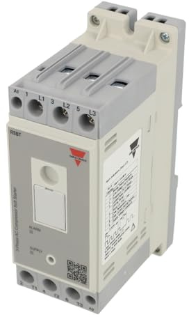 RSBT4032EV11HP | CARLO GAVAZZI THREE-PHASE SCROLL COMPRESSOR SOFT STARTER, 400VAC, 32A, 110-400VAC CONTROL, DIN MOUNT