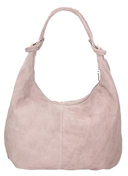 Gave Lux Umhängetasche für Damen. Handwerkliches Produkt. Außenmaterial: Echtes Leder. HERGESTELLT IN ITALIEN. GLX220528023FBG-034_GRIGIO_MEDIO_CHIARO. 34x43,5x5 cm