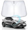 WEIPIN Parasol Compatible con Toyot-a CHR 2016-2023 2024, Parasol de Coche para Parabrisas Delantero para CH-R Accessori con refrigeración Anti UV, protección Interior