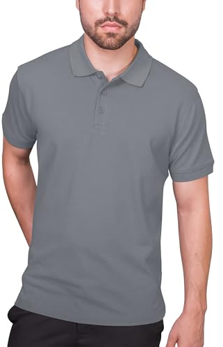 HRM Herren Heavy Polo I Premium Polo Shirt Herren aus 100% Baumwolle I Basic Polohemd bis 60°C waschbar I Hochwertige & nachhaltige Herren-Bekleidung I Workwear
