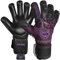 WVVOU Torwarthandschuhe für Herren und Jugendliche, Hochleistungs Torwarthandschuhe Kinder mit 5 Abnehmbaren Fingersave, Fußballhandschuhe mit 4 mm klebrigem Latex auf der Handfläche. (Violett, 7)