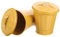 WHAMVOX 2pièces Seau À Déchets Galvanisé Avec Couvercle Poubelle De Bureau Compacte Et Décorative Pour Table