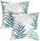 TAN.TOMI Kissenbezug 40x40 cm2er Set Leinen Dekokissen Kissenbezüge Outdoor Kissen Sofakissen für Sofa Schlafzimmer Zuhause Dekor