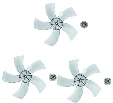 WHAMVOX 3sätze Ersatzlüfterblätter Aus Robustem Kunststoff Für Tisch Und Standventilatoren Leicht Zu Reinigen Einfache Installation Langlebig Und Geräuscharm Für Haushalte