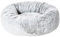 Dehner Lieblinge Kuschelbett Tender, Hundebett/Katzenbett pflegeleicht/hygienisch, ca. Ø 49 cm (Innen: ca. 32 cm), Höhe 15 cm, Größe S, Polyester, grau