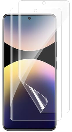 KeHowy Protector de Pantalla para Xiaomi Redmi Note 14 Pro 4G, [2 Piezas] [HD Transparente] [Anti-Scratch] TPU Película Protectora para Xiaomi Redmi Note 14 Pro 4G