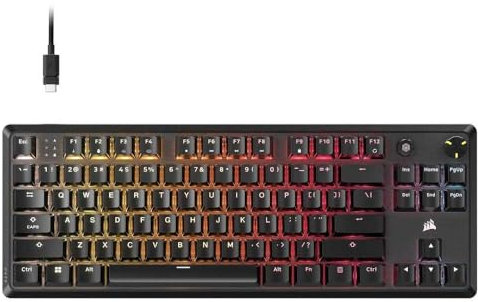 Corsair Teclado Inalámbrico K70 Negro QWERTY Portugués - Marca EAN: 0840006684367