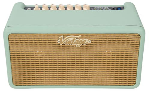 VINTAGE Amplificador Retro 25 con DSP, Verde Menta