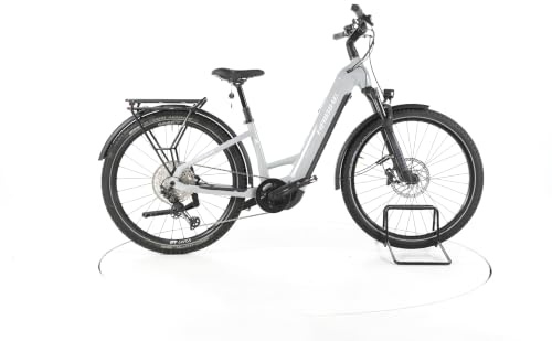 HAIBIKE E Bike Trekking 7 Trekking E-Bike Damen Herren 27,5 Zoll Elektrofahrrad, Yamaha 85 Nm 720 Wh, 12 Gänge, Hydraulische Scheibenbremse 157-168 cm grau (Generalüberholt)