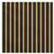 PartyDeco Servietten Streifen 20 Stück 33x33cm 1/4-Falz 3-lagig Papierservietten Geburtstag schwarz Gold