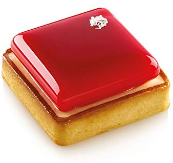 silikomart Moule Kit Mini Tarte carré, 80 x 80 mm