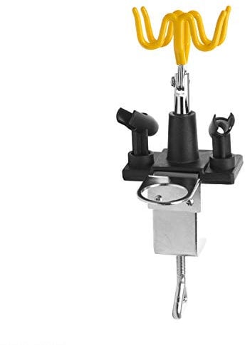 Ständer Airbrush Holder für 4 Pistolen und 1 Manometer Tischmontage Halterung Pistolenhalter Pistolen Halter Ablage Zubehör