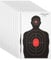 Paper Targets, 50-Pack of Person Silhouette with Red Centre Targets for Shooting Range, Practice, Firearms, Handguns, Airsoft, Throwing Knives, 35 x 56 cm Each