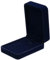 POKOFO Classic Velvet Necklace Pendant Box Jewelry Gift Boxes (Blue)