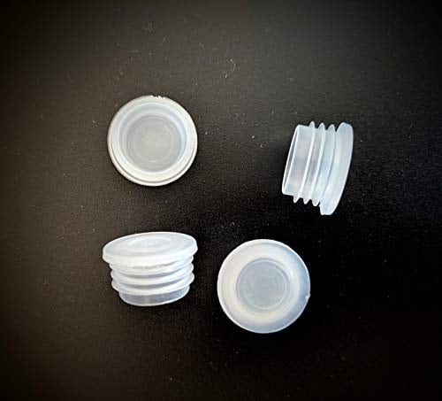 Plastic Stopper Replacement Plug for Salt and Pepper Shakers, Flower Pots, Bottles, Pipes etc 1/2“ (4 pcs)