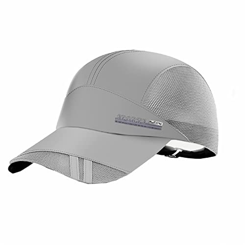 JAOAJ Sommer Atmungsaktive Mesh Baseball Kappe Laufen,Sport Schnell Sonnenhut Trocknend Baseball Hüte,Sport Cap Verstellbar,Kappe mit Uv Schutz Herren