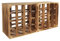 CHICCIE 2er Set Weinregal Holzkiste Wino aus Kiefernholz - Weinkisten Holz Regal geflammt 30x40x30 cm - Holzkisten Flaschenregal, Weinkistenregal