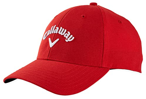 Callaway Herren Cappellino Stitch Magnet, Edizione 2022 Verschluss, Rot, Einheitsgröße EU