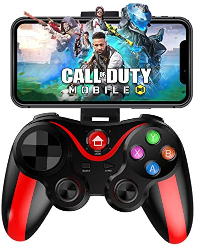 Mando inalámbrico para iPhone, Megadream MFi Bluetooth para iOS/Android, iPhone 15 14 13/Mini/Pro Max/12/11, para Samsung Galaxy, Nokia, OPPO, Google, Direct Play-Rojo