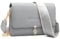 REETEE Handytasche Zum Umhängen Leder Damen Kleine Umhängetasche RFID Schutz Geldbörse Damen,Crossbody Schultertasche Breiter Gurt Handy Umhängetasche mit Verstellbar Abnehmbar Schultergurt (Grau)