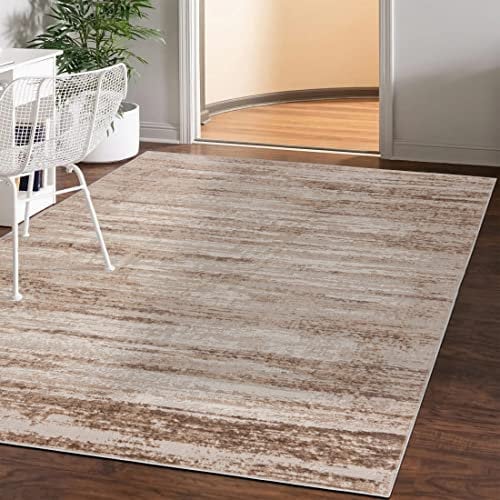 Mazovia Abstraktes Vintage Designer Teppich - Kurzflor - Weich Teppich für Wohnzimmer, Esszimmer - ÖKO-TEX Wohnzimmerteppich - Teppiche Beige 240 x 330 cm