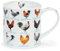 Dunoon Orkney Mug en porcelaine anglaise Motif poules 0,35 l