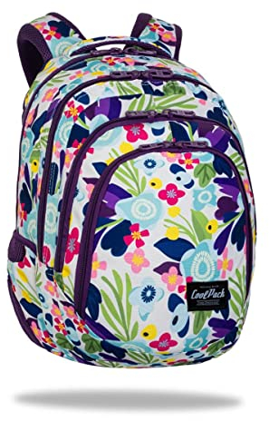 Coolpack F010740, Schulrucksack DRAFTER FLOWER ME, Multicolor, 44,5 x 32 x 19 cm