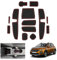 GAFAT Dacia Sandero 3/ Sandero Stepway III 2021-2024 2025 Antirutschmatten, Sandero 2023 Gummimatten, Mittelkonsole Matten, Türnaht Matten, Dacia Sandero 3 Zubehör (Rot)