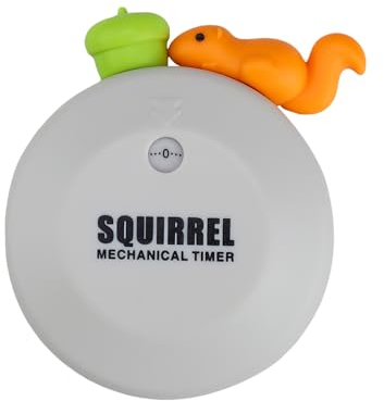 Küchenwecker, SPRHR Time Timer Kinder, Magnetischer Timer für Kinder, Küchen Timer, Cartoon Timer, Eichhörnchen Timer für Hausarbeits Lernübungen