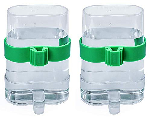 2 Stücke Birds Automatic Water Dispenser, VogelWasserspender für Vogelfutter Futterspender Vögel Automatischer Futternapf Bird Water Dispenser Für Vögel Wellensittiche, Nymphensittiche Papageien