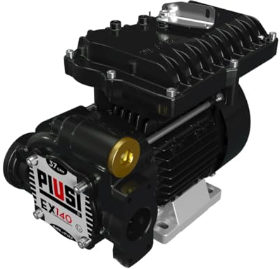 PIUSI Pompe Automatique à Haut Débit 140 litres/minute pour Ravitaillement rapide de l'Essence, Kérosène, Diesel certifiée ATEX/IECEx, Alimentation 230V/50Hz, 1150 watts | EX140 F00395010
