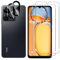 Lutree pour Xiaomi Redmi 13C 4G/POCO C65 Verre Trempé, 2+2 Pièces Protection écran+Caméra Arrière Protecteur Film (Noire), 9H Dureté HD Anti-Rayures Protecteurs d'écran pour Redmi 13 C 4G