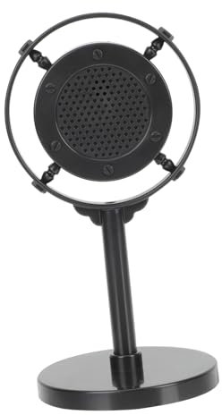 SAFIGLE Old Fashioned Microphone Prop Retro Microphone Model for Karaoke Photo Props Boys and Girls Play
