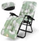 WildFun Liegenauflage, Auflage für Gartenliege 170 x 53 x 8 cm, Auflagen für Deckchair, Polsterauflage für Sonnenliege, Kissen für Liegestuhl (Hellgrün)