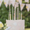 Ginger Ray Floral Pastel Tall Cake Candle Holders 12 Pack