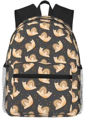 Novastar Reise-Laptop-Rucksack für Männer und Frauen, Cartoon-Schnecken, leichter Rucksack mit verstellbaren Tragegurten, wasserabweisender Strandrucksack, Reiserucksack mit Laptopfach