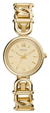 FOSSIL Damen Analog Quarz Uhr mit Edelstahl Armband ES5375