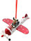 Weihnachtsbaumschmuck, Metall-Flugzeug-Figuren, dekorative hängende Ornamente, Anhänger, Vintage-Eisen-Flugzeugmodelle, Retro-Flugzeug für Weihnachtsbaum, Urlaub, Party, Dekoration, Gastgeschenke (B)
