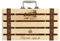 Caja de vino tinto elegante contenedor de de madera para 2 botellas de vino