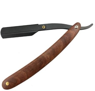 FOMIYES Wooden Handle Vintage Barber Razor Für Herren Faltbares Manuelles Rasiermesser Zum Sicheren Rasieren Von Bart Koteletten Und Haaren Für Friseursalons Und Reisen