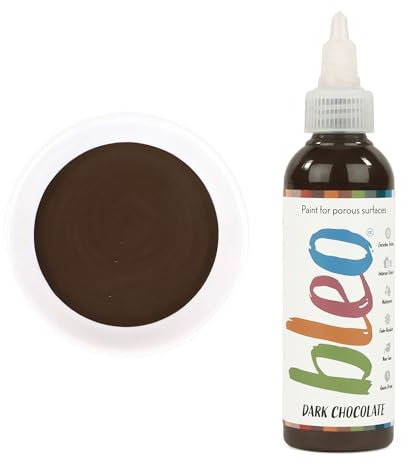 Guild Lane Bleo Fabric Paint – Upcycle & Transform Textiles, Wood and Cork – Non-Toxic, Waterproof & Fade-Resistant – Easy to Apply Paint (Dark Chocolate, Brown, 100ml)